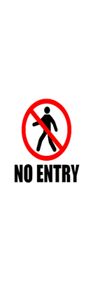 Custom Outdoor Yard Signs Multiple Sizes No Entry