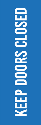 Custom Outdoor Yard Signs Multiple Sizes Road Work Keep Doors Closed