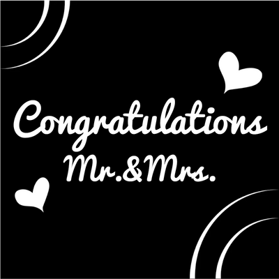 Custom Outdoor Yard Signs Multiple Sizes Wedding Congratulations