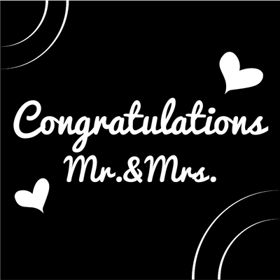 Custom Outdoor Yard Signs Multiple Sizes Wedding Congratulations