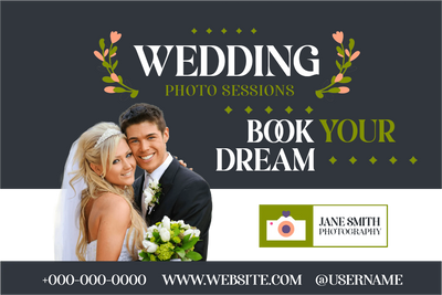 Custom Outdoor Yard Signs Multiple Sizes Wedding Photo Sessions