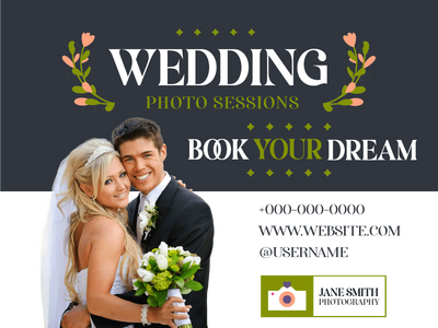 Custom Outdoor Yard Signs Multiple Sizes Wedding Photo Sessions