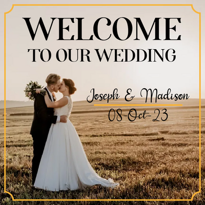 Custom Outdoor Yard Signs Multiple Sizes Welcome Our Wedding