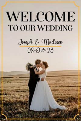 Custom Outdoor Yard Signs Multiple Sizes Welcome Our Wedding