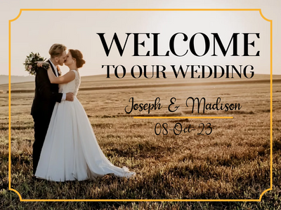 Custom Outdoor Yard Signs Multiple Sizes Welcome Our Wedding