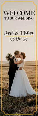 Custom Outdoor Yard Signs Multiple Sizes Welcome Our Wedding