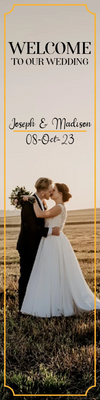Custom Outdoor Yard Signs Multiple Sizes Welcome Our Wedding