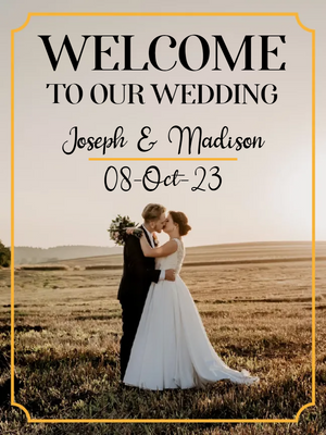 Custom Outdoor Yard Signs Multiple Sizes Welcome Our Wedding