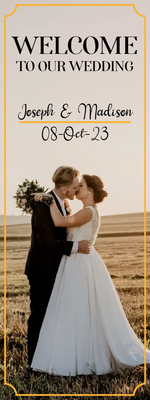 Custom Outdoor Yard Signs Multiple Sizes Welcome Our Wedding