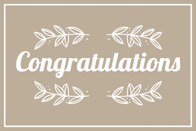 Custom Outdoor Yard Signs Multiple Sizes Congratulations