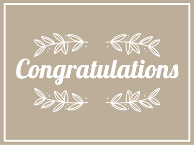 Custom Outdoor Yard Signs Multiple Sizes Congratulations