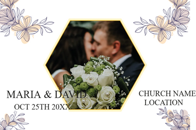Custom Outdoor Yard Signs Multiple Sizes Wedding Layout