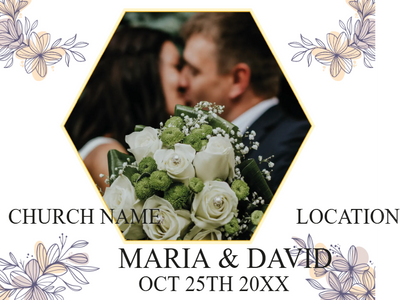 Custom Outdoor Yard Signs Multiple Sizes Wedding Layout