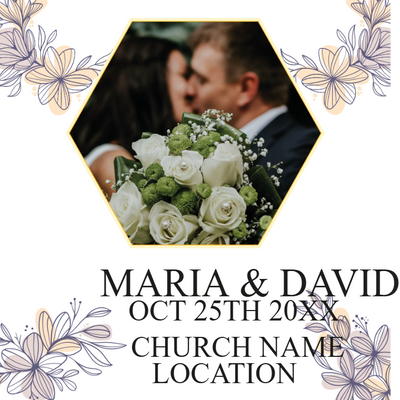 Custom Outdoor Yard Signs Multiple Sizes Wedding Layout