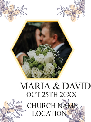 Custom Outdoor Yard Signs Multiple Sizes Wedding Layout