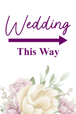 Custom Outdoor Yard Signs Multiple Sizes Wedding Way Sign