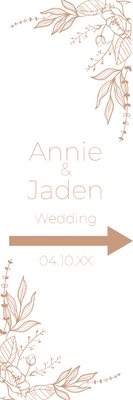 Custom Outdoor Yard Signs Multiple Sizes Wedding Day