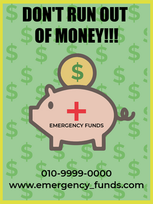Custom Outdoor Yard Signs Multiple Sizes Don't Run Out Of Money