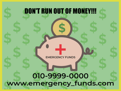Custom Outdoor Yard Signs Multiple Sizes Don't Run Out Of Money