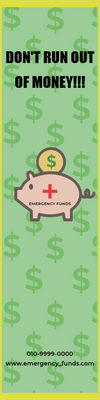 Custom Outdoor Yard Signs Multiple Sizes Don't Run Out Of Money