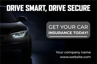 Custom Outdoor Yard Signs Multiple Sizes Car Insurance