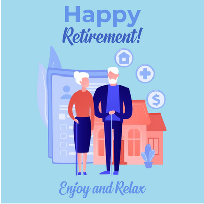 Custom Outdoor Yard Signs Multiple Sizes Happy Retirement