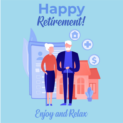 Custom Outdoor Yard Signs Multiple Sizes Happy Retirement