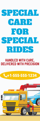 Custom Outdoor Yard Signs Multiple Sizes Got a Specialty Ride? We’ll Move It Right