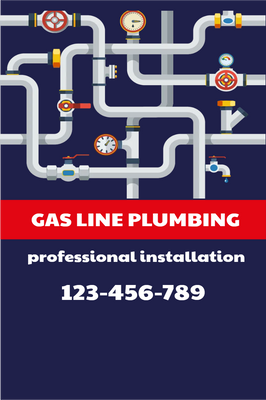 Custom Outdoor Yard Signs Multiple Sizes Gas Line Plumbing Professional Installation
