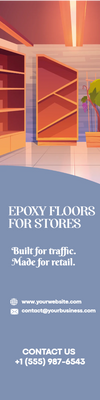 Custom Outdoor Yard Signs Multiple Sizes Epoxy floors for Stores