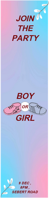 Custom Outdoor Yard Signs Multiple Sizes Join the Party Boy or Girl