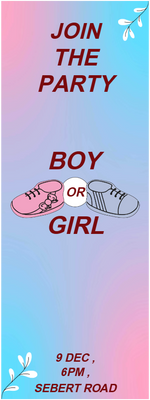 Custom Outdoor Yard Signs Multiple Sizes Join the Party Boy or Girl