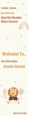 Custom Outdoor Yard Signs Multiple Sizes Gender Reveal Twinkle Twinkle