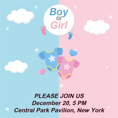 Custom Outdoor Yard Signs Multiple Sizes Pop Girl or Boy ?