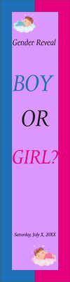 Custom Outdoor Yard Signs Multiple Sizes Gender Reveal Bor or Girl