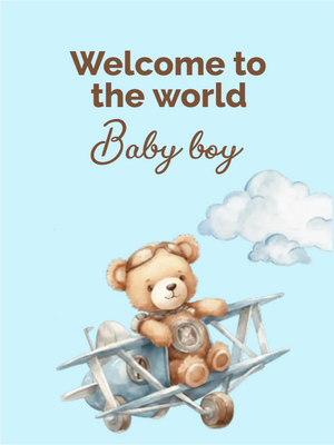 Custom Outdoor Yard Signs Multiple Sizes Welcome to the World Baby Boy