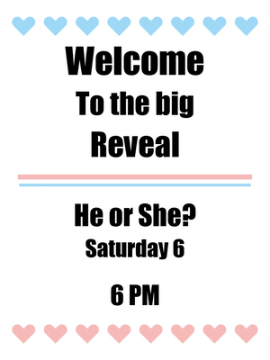 Custom Outdoor Yard Signs Multiple Sizes Welcome to the Big Reveal