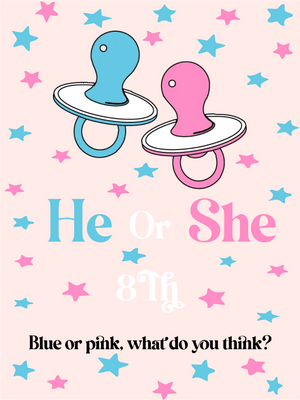 Custom Outdoor Yard Signs Multiple Sizes Gender Reveal Blue or Pink?
