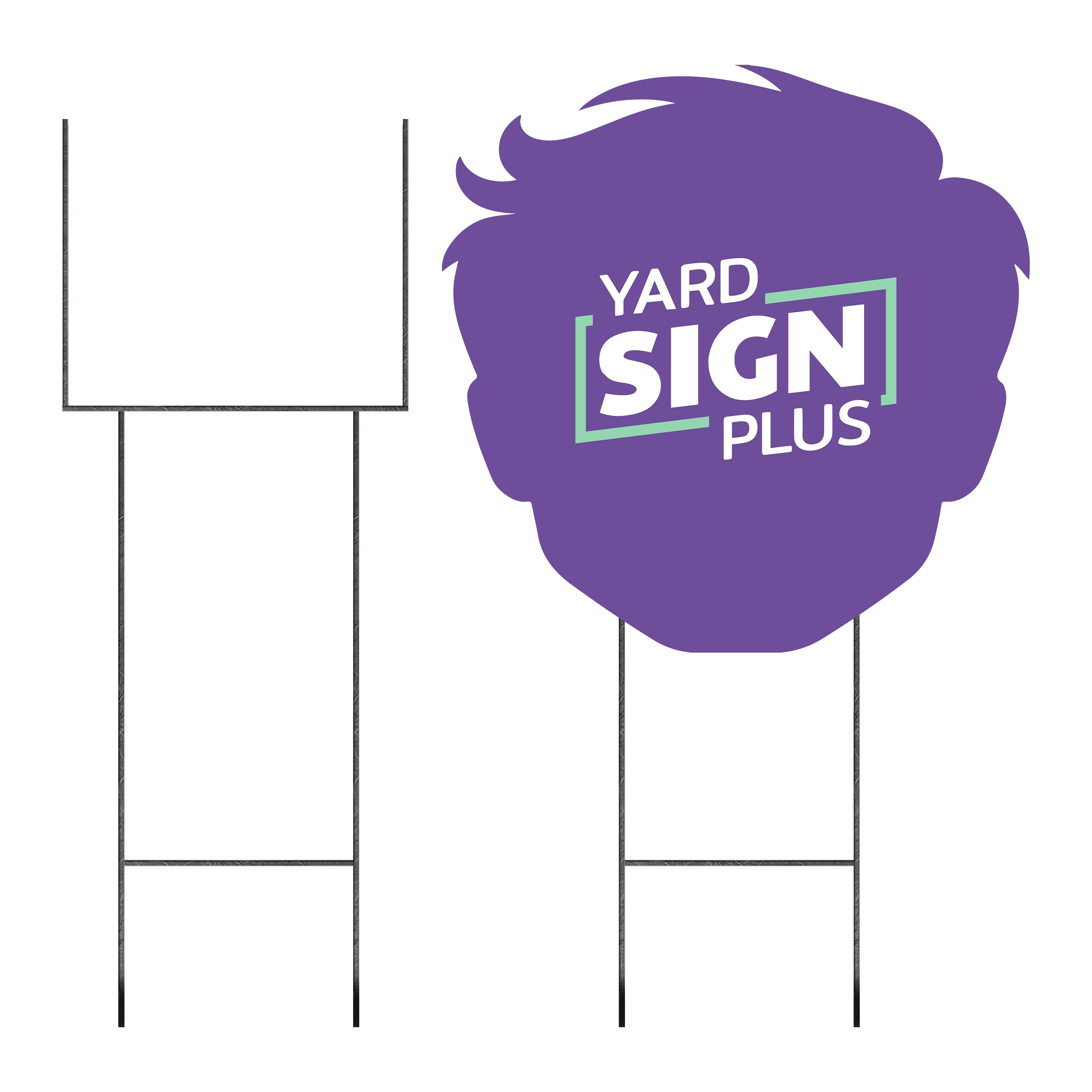 Standard 10"W x 24"H Wire Stake