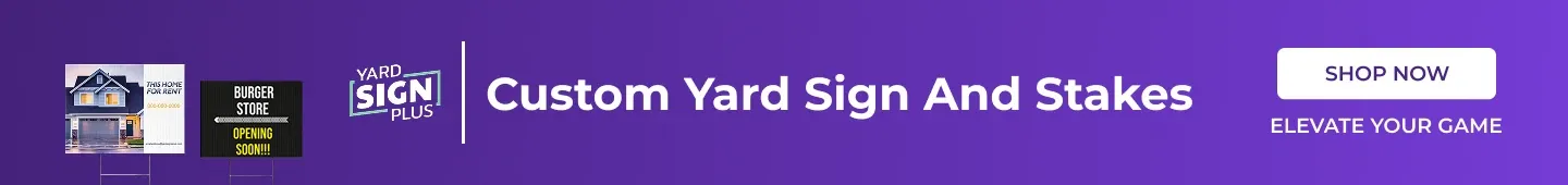 Yard Sign Plus Blog Banner